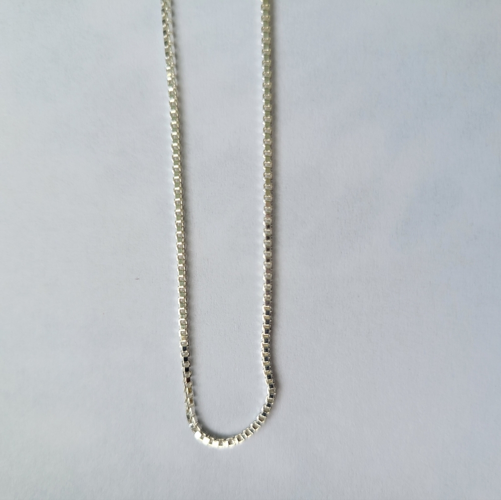 18" STERLING SILVER Box Chain, NEW